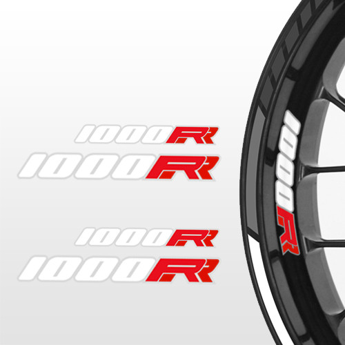 Honda CBR 1000 RR rot Felgenaufkleber Motorrad Felgenrandaufkleber Wheelsticker